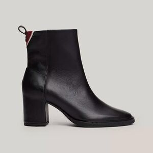 Tommy Hilfiger Monogram Leather Ankle Boot MSRP $199